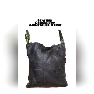 Holt Renfrew brand leather cross body purse